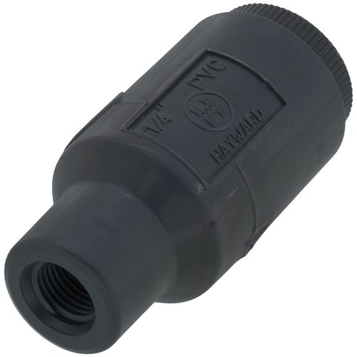 Main product image of 1/4" PVC TC Series True Union Ball Check Valve w/ FPM O-Ring - Gray (Threaded)