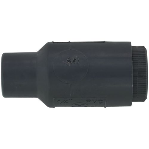 Main product image of 1/4" PVC TC Series True Union Ball Check Valve w/ FPM O-Ring - Gray (Threaded)