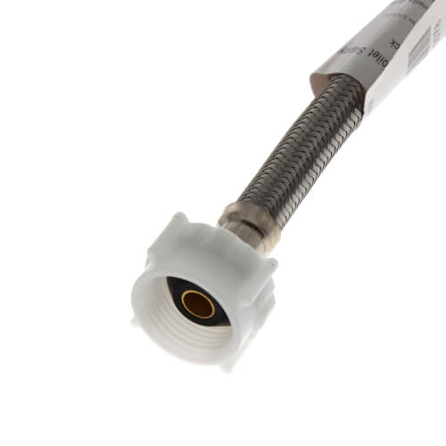Main product image of 12" Braided Stainless Steel Hose Toilet Supply Connector (1/2" Compression x 7/8" Ballcock)