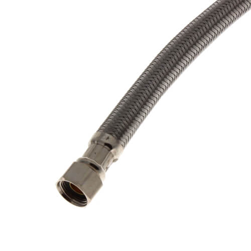 Main product image of 20" Braided Stainless Steel Hose Toilet Connector (3/8" Compression x 7/8" Ballcock)