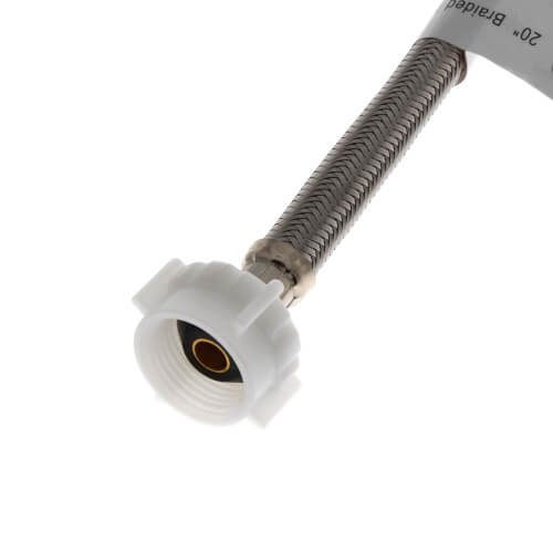 Main product image of 20" Braided Stainless Steel Hose Toilet Connector (3/8" Compression x 7/8" Ballcock)