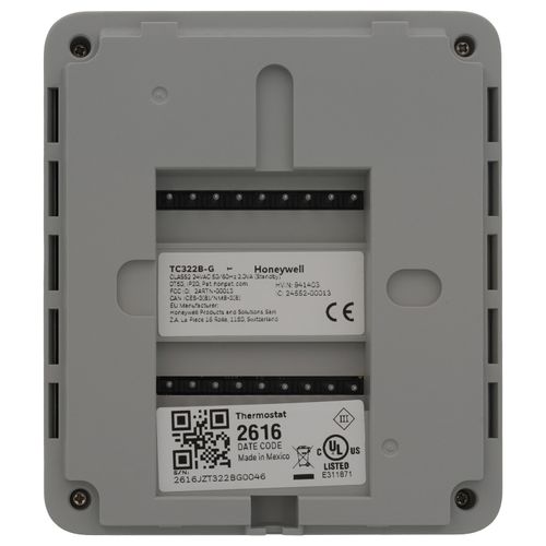 Main product image of TC300 Commercial Fan Coil Thermostat w/ Wi-Fi & Occupancy Sensor, 2H/1C Heat Pump, 1H/1C Conventional, 24V, Grey