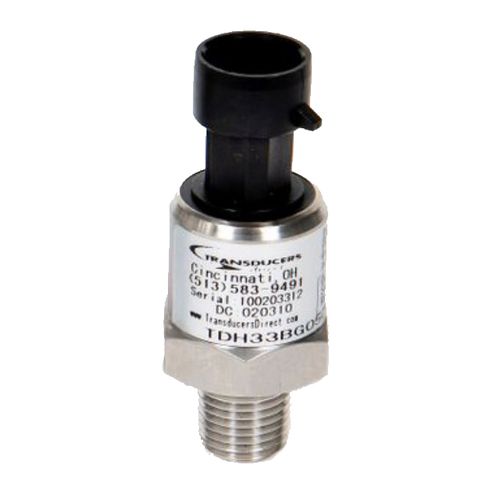 Main product image of TD7419 Pressure Transducer w/ All Stainless Steel Wetted Parts, 1% Accuracy, 7/16"-20" UNF Female w/ 45° Flare & Valve Depressor, 4-20mA Output, 24 VDC & 3-Pin Packard Connector (0-650 PSI)