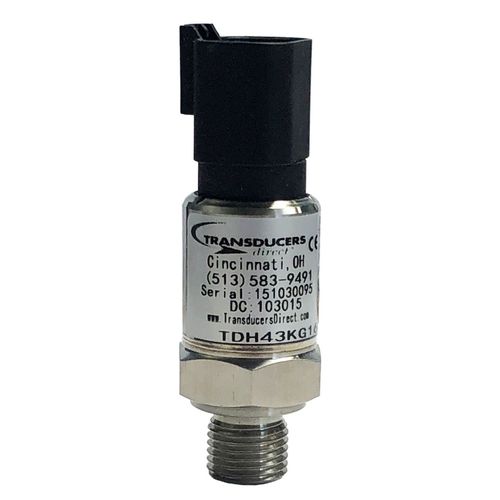 Main product image of TD6327 Pressure Transducer w/ All Stainless Steel Wetted Parts, 1% Accuracy, 1/4" MNPT, 0.5-4.5V Output, 5 VDC Supply & 3-Pin Packard Connector (0-100 PSI)