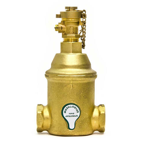 3/4" Spirotrap Drain Brass Dirt Separators with removable head (Female Thread)