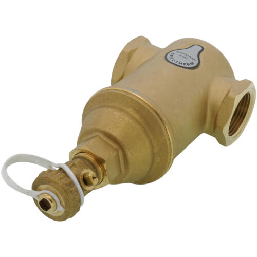 1" Spirotrap Drain Brass Dirt Separator with removable head (Female Thread)