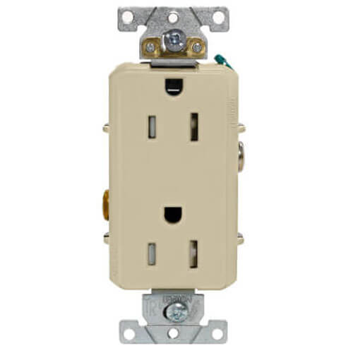 Main product image of Decora Plus Tamper Resistant Duplex Receptacle - Ivory (15A, 125V, 2P)