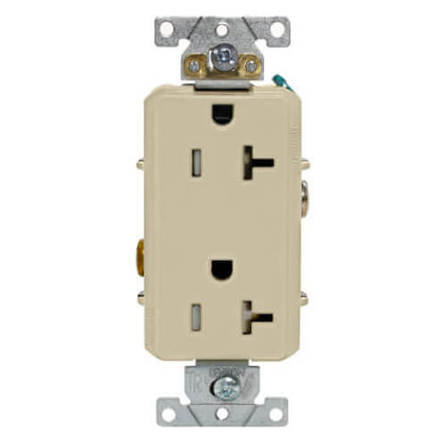 Main product image of Decora Plus Tamper Resistant Duplex Receptacle - Ivory (20A, 125V, 2P)