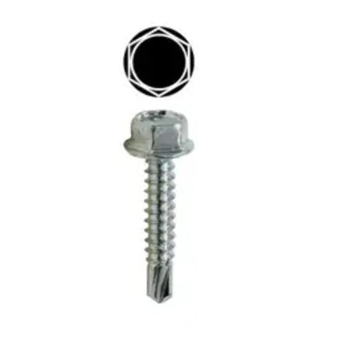 Main product image of #10 x 2" Hex Washer High Head Self Drilling Screw Tuff Pack (Pack of 100)
