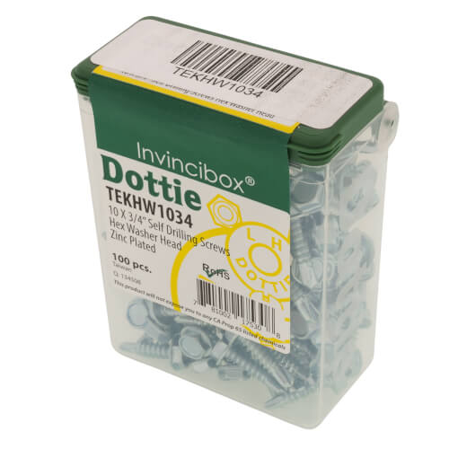 TEKHW1034 LH Dottie TEKHW1034 10 x 3/4" Hex Washer Head Self
