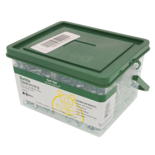 Main product image of #10 x 3/4" Hex Washer Head Self Drilling Screw Tuff Pail (Pack of 1000)