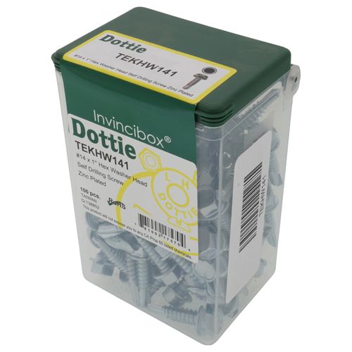 Main product image of #14 x 1" Hex Washer Head Self Drilling Screw (Pack of 100)