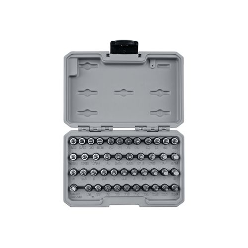 1/4" Drive Hex, Torx, Phillips, Slotted, Square Bit Socket Set (44-Piece)
