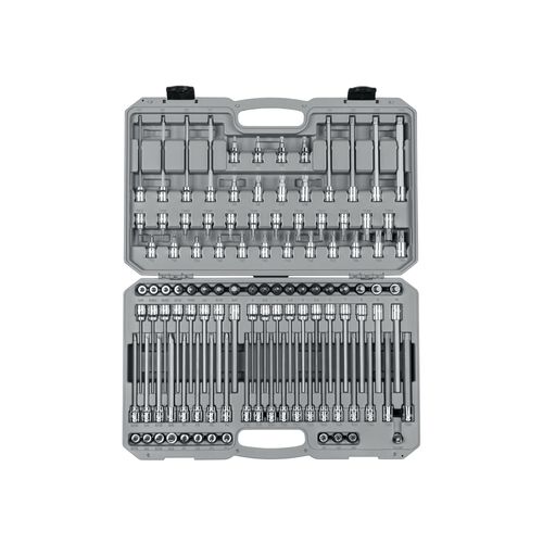 3/8" Drive Hex, Torx, TR Torx, Phillips, Slotted, Square, Triple Square Bit Socket Set (110-Piece)
