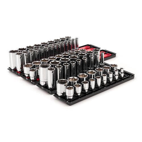Main product image of 1/2" Drive 6-Point Socket Set with Rails, 78-Piece (3/8-1-5/16", 10-32mm)