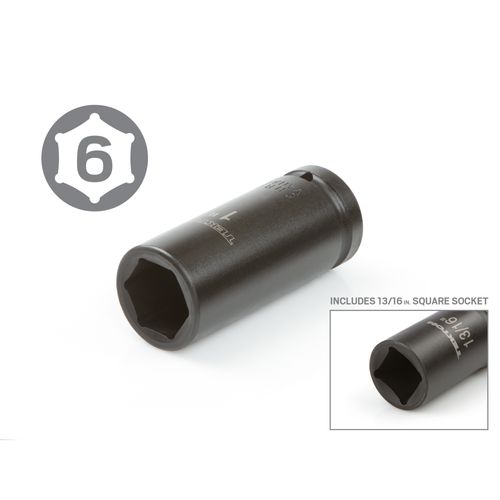 Main product image of 3/4" Drive Deep 6-Point Impact Socket Set, 7-Piece (13/16 - 1-1/2")