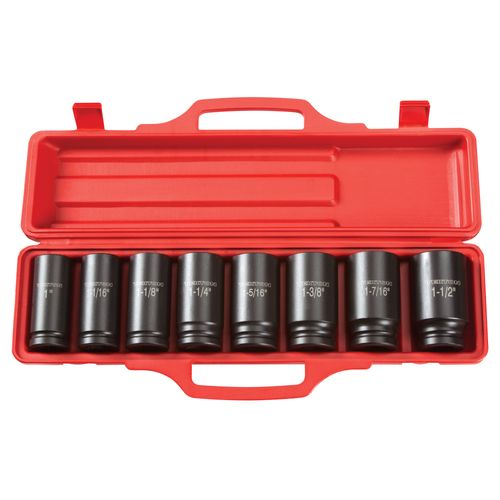 Main product image of 3/4" Drive Deep 6-Point Impact Socket Set, 8-Piece (1 - 1-1/2")
