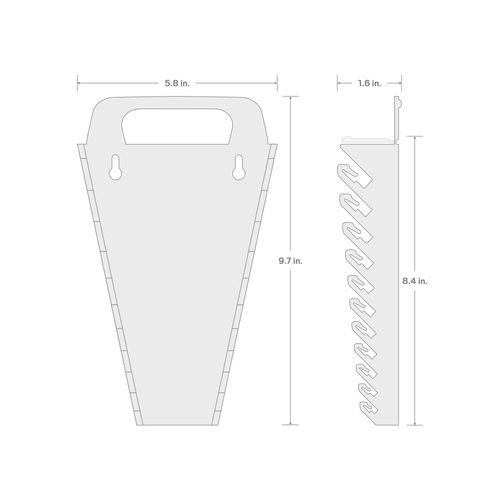 Main product image of 11-Tool Combination Wrench Holder (Black)