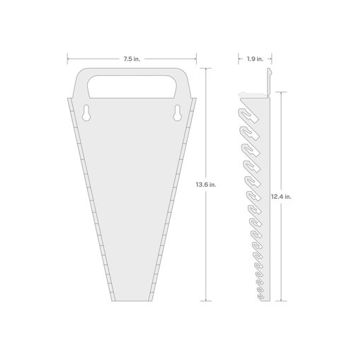 Main product image of 15-Tool Combination Wrench Holder (Black)