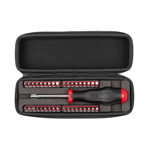 Main product image of 1/4" Bit Driver and Bit Set with Case, 37-Piece