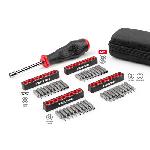 Main product image of 1/4" Security Bit Driver and Bit Set with Case, 37-Piece