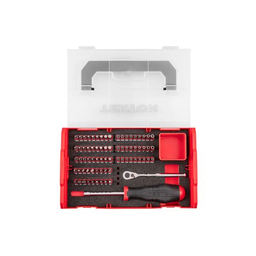 Main product image of 1/4" Bit Driver and Bit Set w/ Mini Stacking Tool Box (74-Piece)