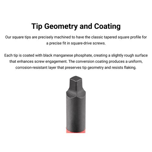 Main product image of #2 Square Insulated Screwdriver (4" Shank)