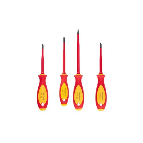 Main product image of Phillips, Slotted, Square Insulated Screwdriver Set, 4-Piece (#2, 5.5 - 6.5mm, #2)