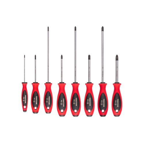 Main product image of Phillips Screwdriver Set -  4", 8" Shanks, 8-Piece (#0 - #4)