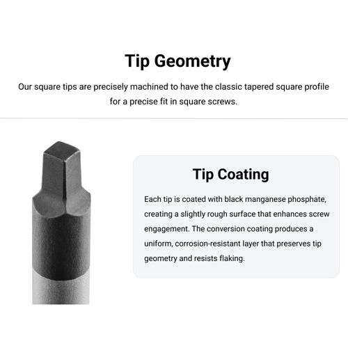 Main product image of #0 Square Screwdriver (4" Shank)