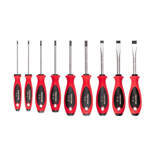 Main product image of Slotted Screwdriver Set - 4" Shanks, 9-Piece (3 - 14mm)