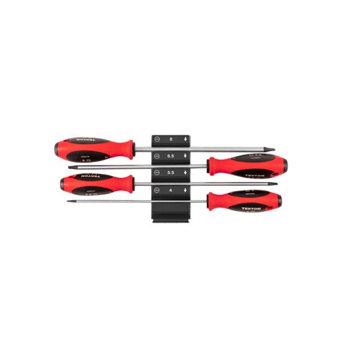 Main product image of Slotted Screwdriver Set w/ Black Modular Organizers - 8" Shanks, 4-Piece (4 - 8mm)