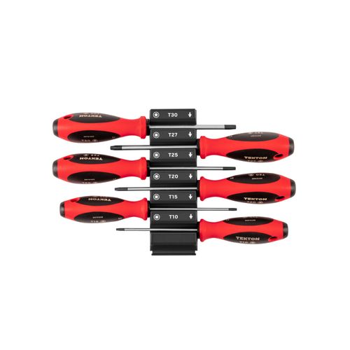 Main product image of Torx Screwdriver Set w/ Black Modular Organizers - 4" Shanks, 6-Piece (T10 - T30)