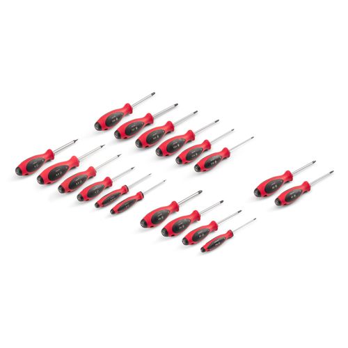 Main product image of Phillips, Slotted, Torx, Square Screwdriver Set - 4" Shanks, 18-Piece (#0 - #3, 3 - 8mm, T10 - T30, #1 - #2)