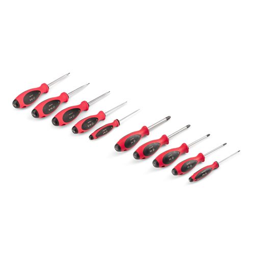 Main product image of Phillips and Slotted Screwdriver Set - 4" Shanks, 9-Piece (#0 - #3, 1/8"- 3/8")