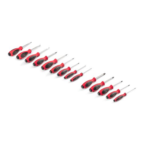 Main product image of Phillips and Slotted Screwdriver Set - 4" Shanks, 14-Piece (#0 - #4, 3 - 14mm)
