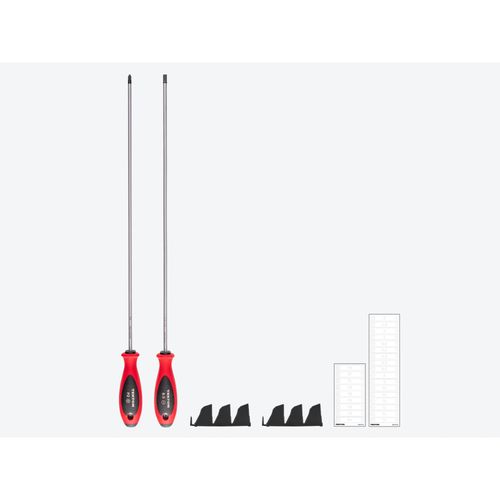 Main product image of Phillips and Slotted Screwdriver Set w/ Black Modular Organizers - 18" Shanks, 2-Piece (#2, 6.5mm)
