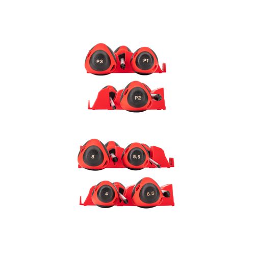 Main product image of Phillips and Slotted Screwdriver Set w/ Red Modular Organizers - 8" Shanks, 7-Piece (#1 - #3, 4 - 8mm)