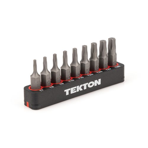 Main product image of 1/4" Star Bit Set with Rail, 9-Piece (T7-T30)
