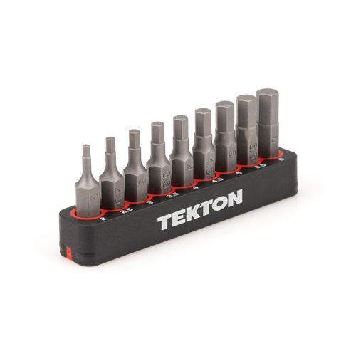 Main product image of 1/4" Metric Hex Bit Set with Rail, 9-Piece (2-6mm)