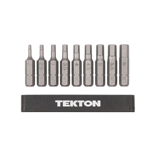 Main product image of 1/4" Metric Hex Bit Set with Rail, 9-Piece (2-6mm)