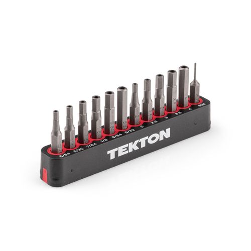 Main product image of 4mm Tamper Hex Bit Set w/ Rail, 12-Piece (5/64"- 5/32", 2 - 4mm, 0.8mm SIM Ejector)