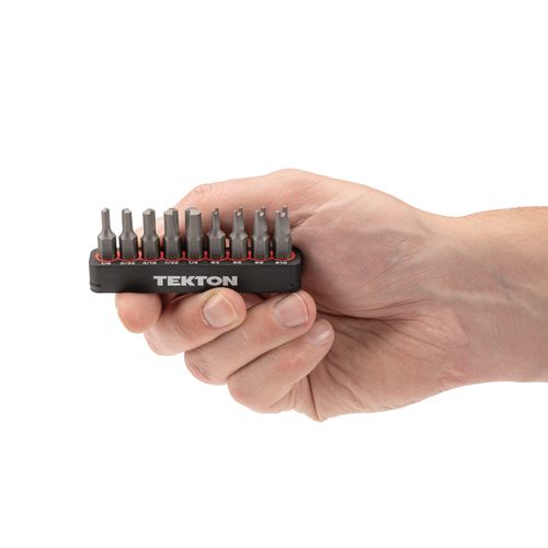 Main product image of 1/4" Clutch and Spanner Security Bit Set with Rail, 9-Piece (1/8-1/4", #4-#10)