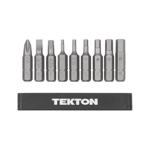 Main product image of 1/4" Bicycle Bit Set with Rail, 9-Piece (#2, 3/16", T25, 2-6mm)