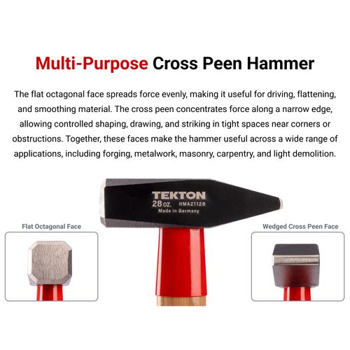 Main product image of Cross Peen Hammer Set, 5-Piece (7, 10, 18, 28, 35 oz.)