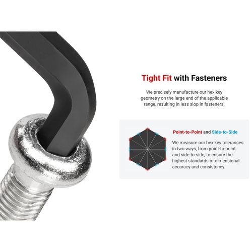 Main product image of 1.5mm Short Arm Ball End Hex L-Key