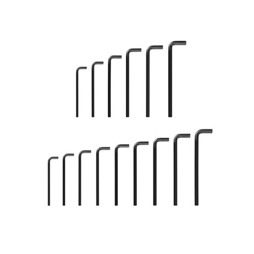 Main product image of Flat End Hex L-Key Set, 15-Piece (7/16-3/4", 11-19mm)
