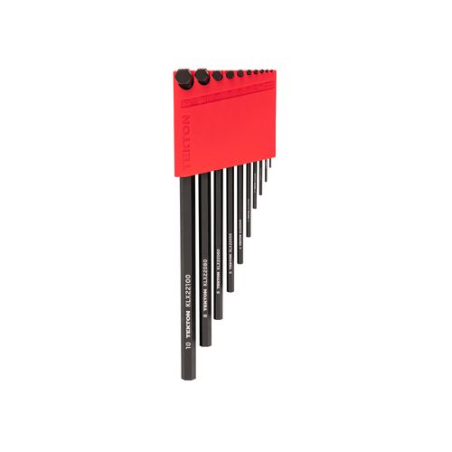 Main product image of Flat End Hex L-Key Set with Holder, 10-Piece (1.3-10mm)