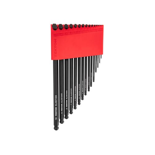 Main product image of Short Arm Ball End Hex L-Key Set with Holder, 15-Piece (1.3-10mm)