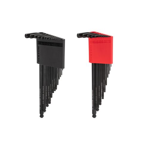 Main product image of Ball End Hex L-Key Set with Holder, 23-Piece (0.050-3/8", 1.3-10mm)